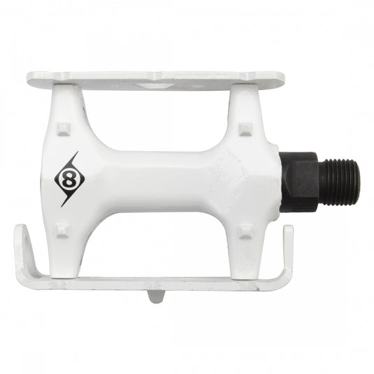 Origin8 Pro Lite Track Platform Pedals 9/16" Chromoly Axle Alloy Body PC-White