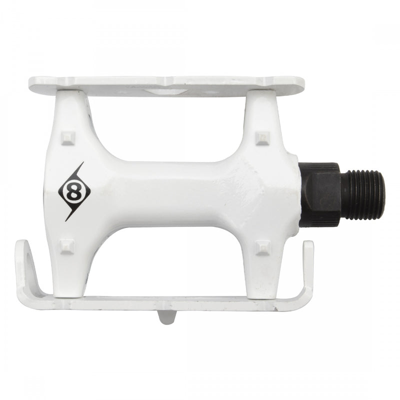 Load image into Gallery viewer, Origin8 Pro Lite Track Platform Pedals 9/16&quot; Chromoly Axle Alloy Body PC-White
