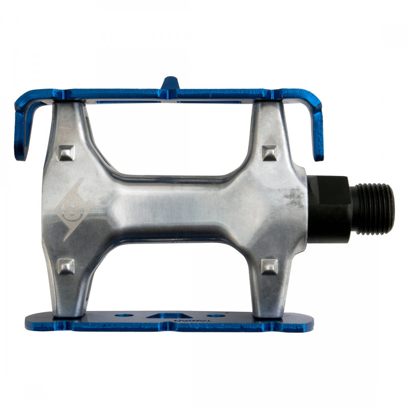 Load image into Gallery viewer, Origin8 Pro Lite Track Platform Pedals 9/16&quot; Chromoly Axle Alloy Body Ano-Blue
