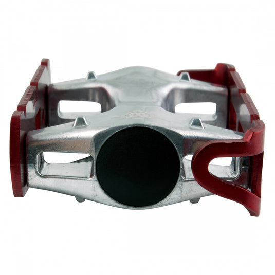 Origin8 Pro Lite Track Platform Pedals 9/16" Chromoly Axle Aluminum Body Ano-Red