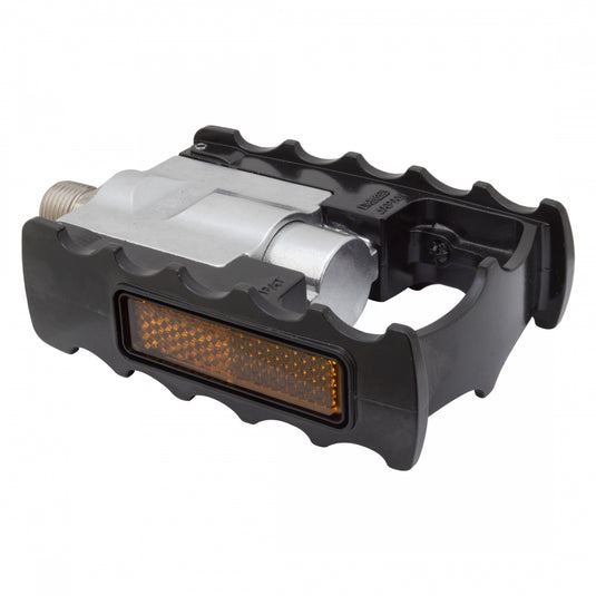 flat pedals with reflectors MKS FD-7 Folding Pedals Black