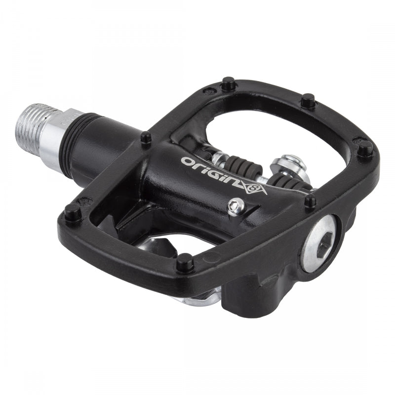 Load image into Gallery viewer, Origin8-Dual-Sport-MultiPurpose-SPD-Single-Clipless-Clipless-Pedals-with-Cleats-Aluminum-Chromoly-Steel_PEDL0932
