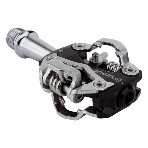 Origin8-Mountain-Double-Clipless-Clipless-Pedals-with-Cleats-Aluminum-Chromoly-Steel-PEDL0938-Bicycle-Pedals