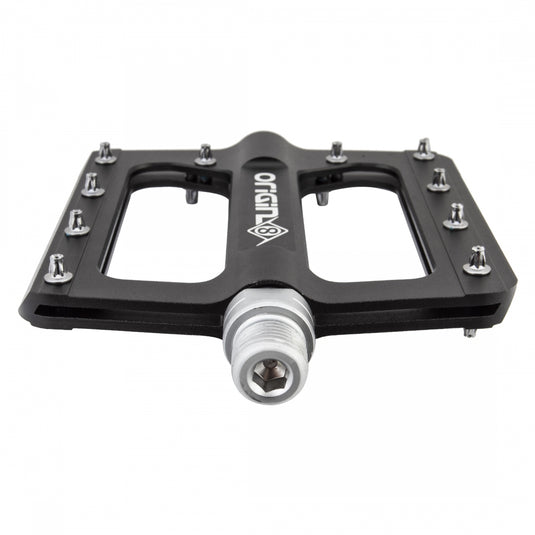 Origin8 RAZR Platform Pedals 9/16" Chromoly Axle Alloy Body Removable Pins Black