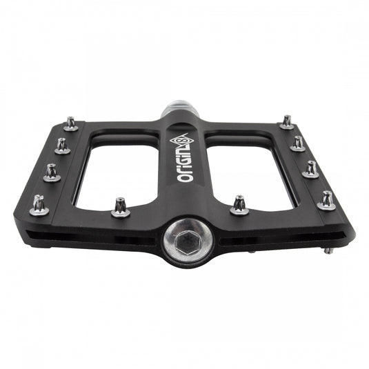 Origin8 RAZR Platform Pedals 9/16" Chromoly Axle Alloy Body Removable Pins Black