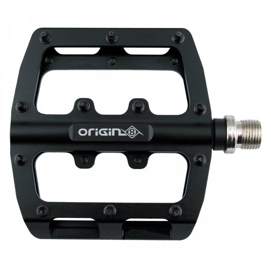 Origin8 Rascal Platform Pedals 9/16" Concave Aluminum Body Removable Pins Black