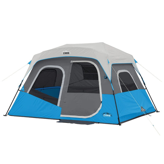 Core Lighted 6-Person Instant Cabin Tent with LED Adjustable Lighting