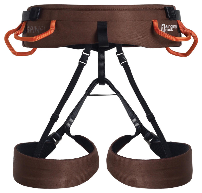 Load image into Gallery viewer, Singing Rock Spinel Climbing Harness - Small Brown
