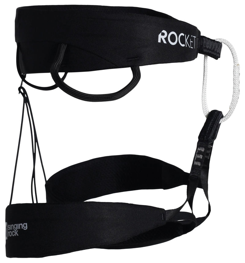 Load image into Gallery viewer, Singing Rock Rocket Climbing Harness - Small Black
