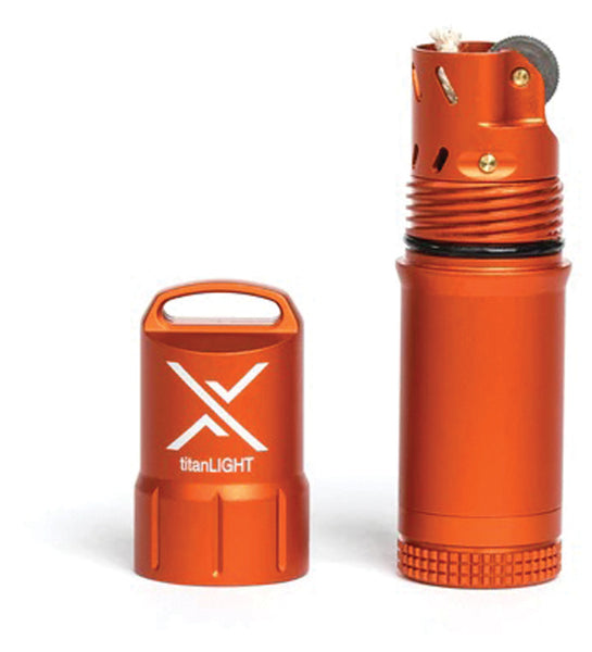 Exotac Titanlight Orange Waterproof Titanium Lighter - Ultra
