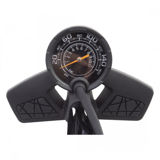 Origin8 Airaid MAXI Floor Pump PV/SV 160psi Black