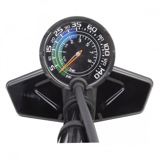 Origin8 Airaid MAXI PLUS HP/HV Floor Pump PV/SV 35psi / 140psi Black