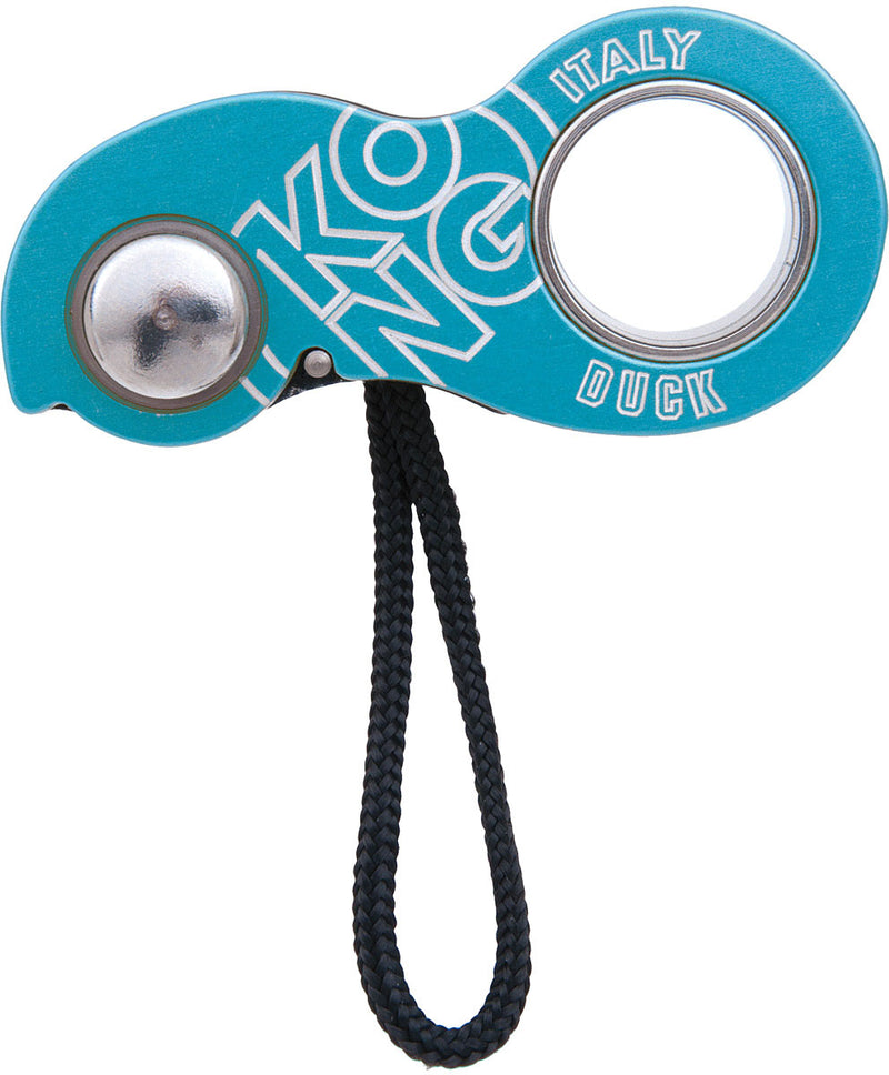 Load image into Gallery viewer, Kong Duck Rope Clamp Ascender - Cyan/Black Color
