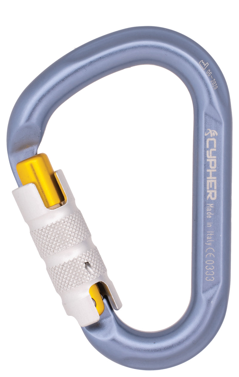 Load image into Gallery viewer, Premium Cypher Sawtooth HMS Anodized 3AL CE Carabiners - Set of 2
