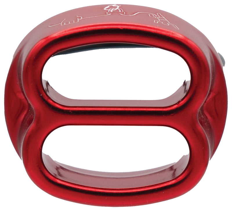 Load image into Gallery viewer, Cypher Arc Belay Device - Red: Versatile Belay &amp; Rappel Tool
