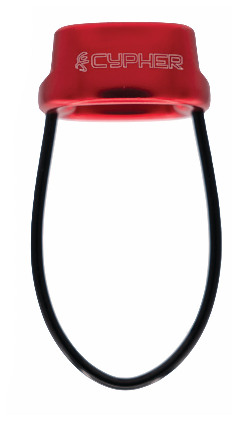 Load image into Gallery viewer, Cypher Arc Belay Device - Red: Versatile Belay &amp; Rappel Tool
