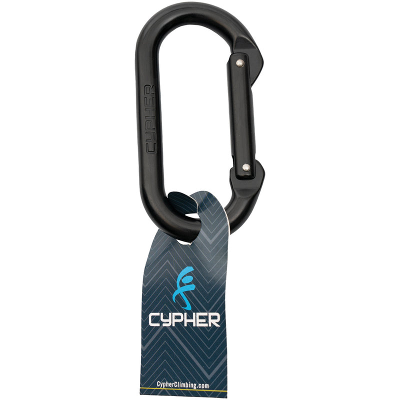 Load image into Gallery viewer, Cypher Liberty Mountain Oval Carabiners - Set of 2 Black Carabiners
