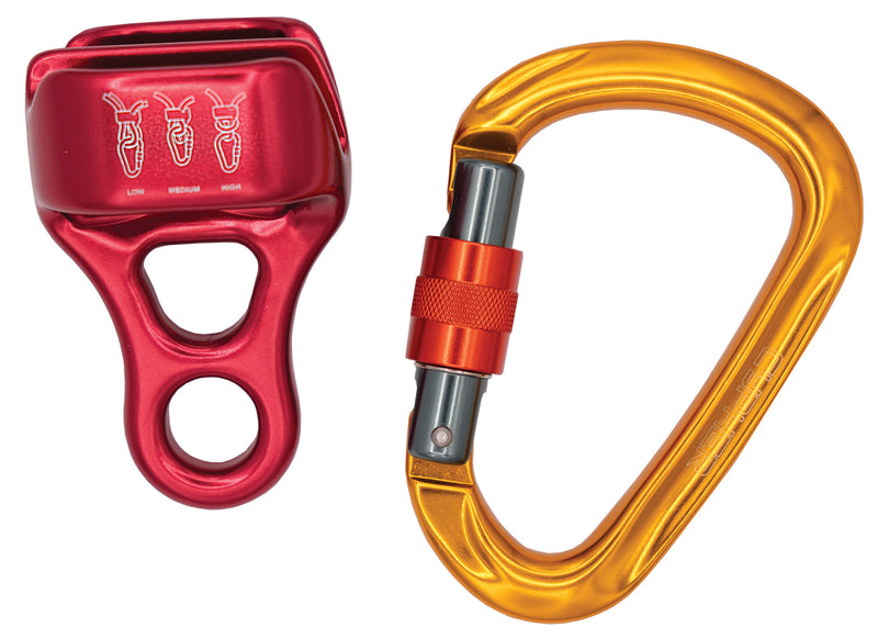 Load image into Gallery viewer, Ultimate Climbing Companion: Cypher Xf Forge Belay Red Kit Bom
