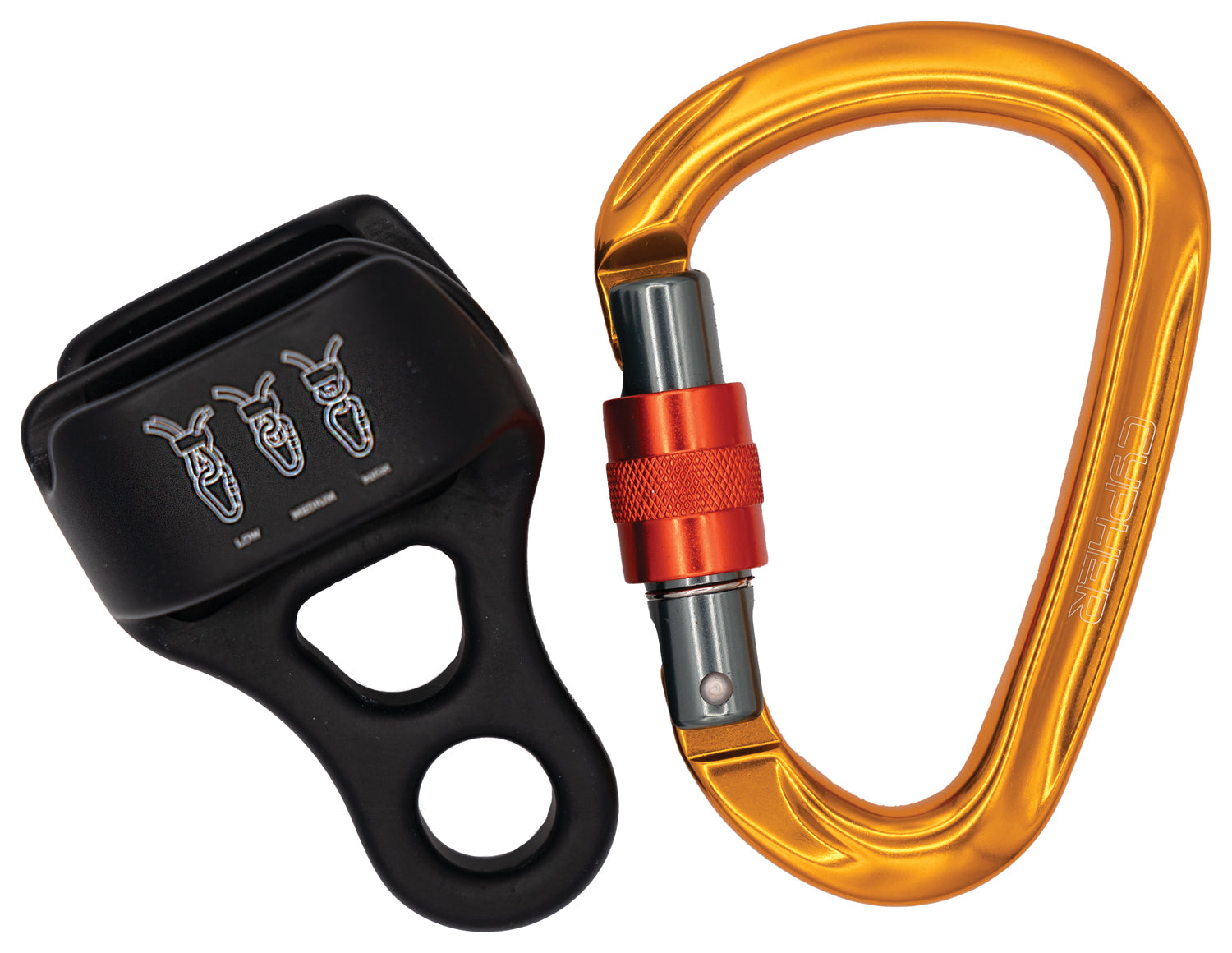 Cypher XF Forge Belay Device - Durable Aluminum, Safety
