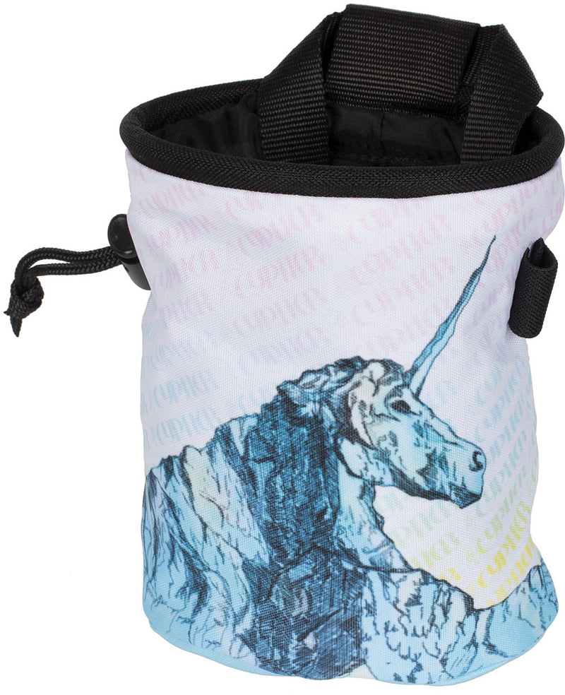 Load image into Gallery viewer, Magical Unicorn Design Chalk Bag by Cypher - Perfect for Climbing Enthusiasts!
