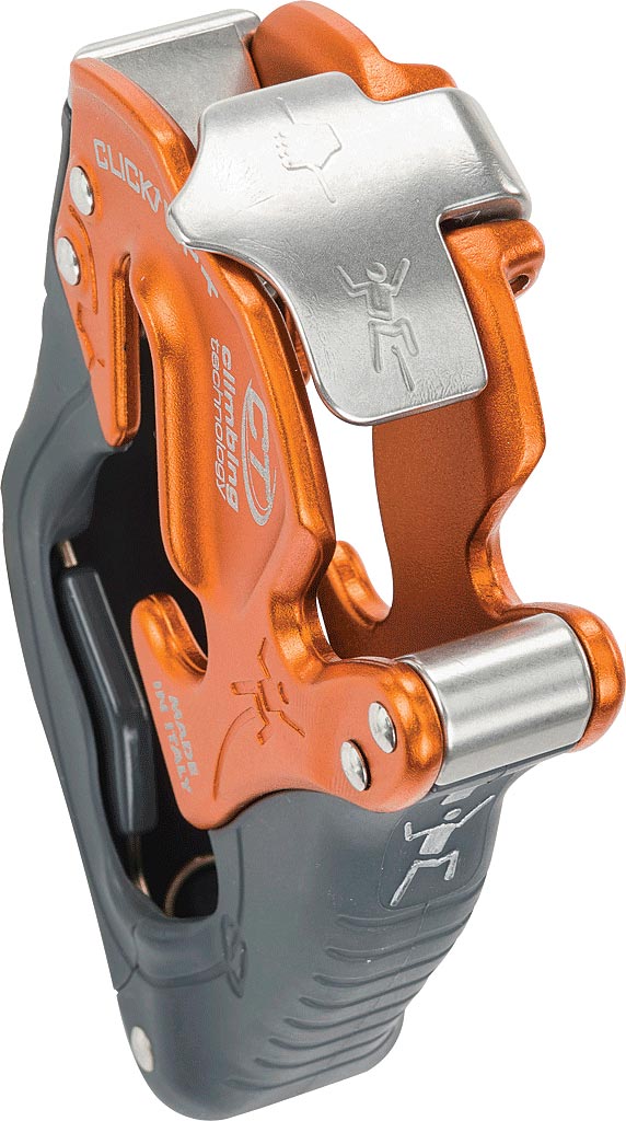 Load image into Gallery viewer, Climbing Technology Click-up Plus Belay Device with HMS Orange Carabiner
