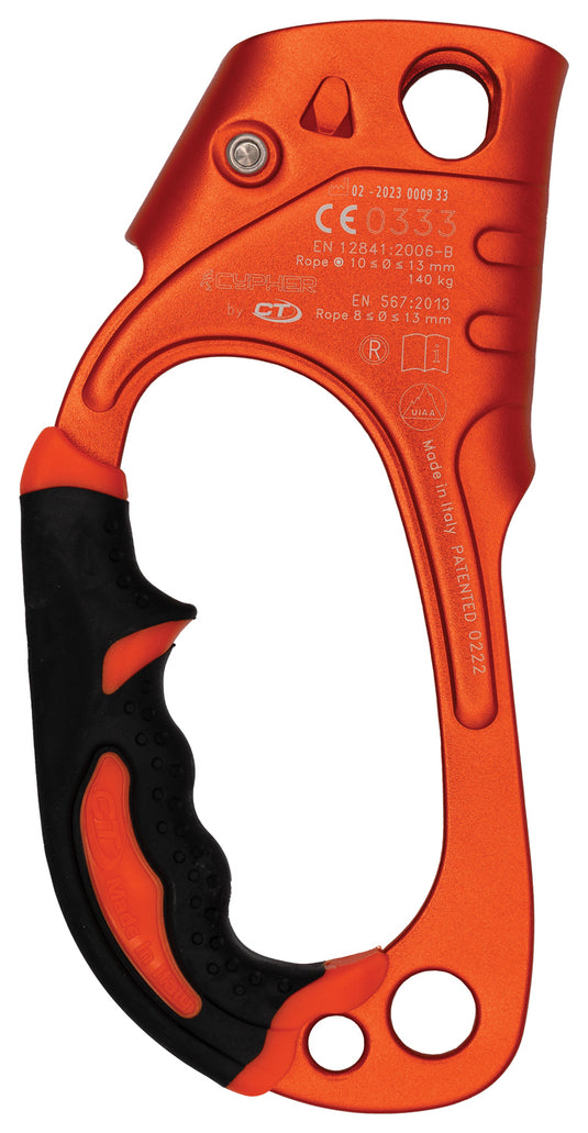 Professional Right Hand Ascender for Belay, Rappel & Ascend - Cypher Cypher Handle Ascenders