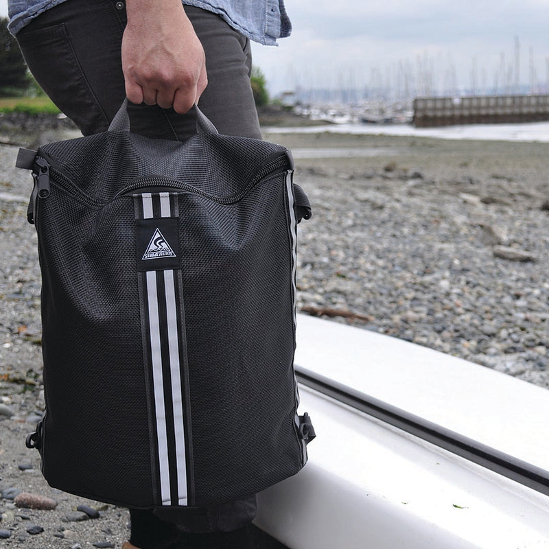 Load image into Gallery viewer, Seattle Sports Black Mesh Deck Bag - Organize Your Gear in Style!
