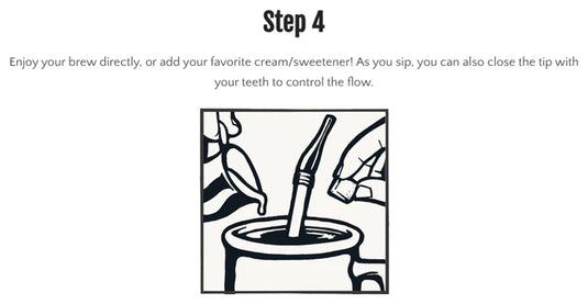 Jogo Coffee Straw in Pebble Grey - Eco-Friendly Reusable Straw for Coffee Lovers