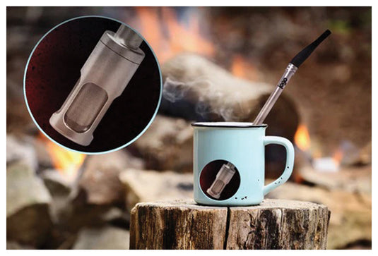 Jogo Coffee Straw in Pebble Grey - Eco-Friendly Reusable Straw for Coffee Lovers
