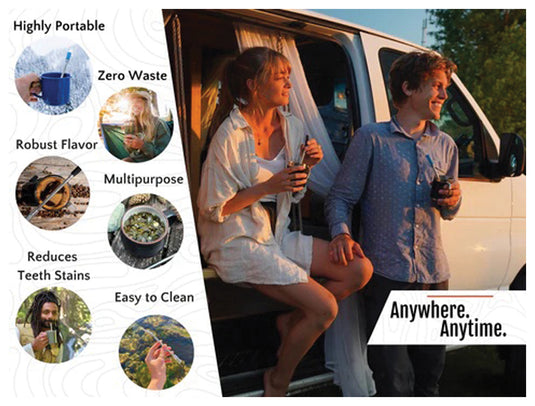 Jogo Coffee Straw in Pebble Grey - Eco-Friendly Reusable Straw for Coffee Lovers