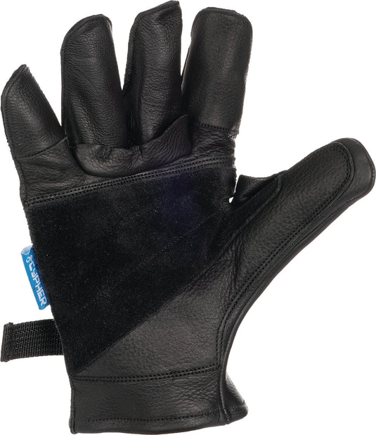 Cypher Heavy Duty Leather Rappel Gloves - Superior Protection for Climbing and Rappelling