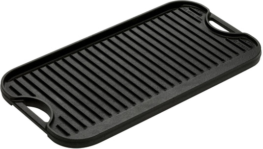 Lodge Pro-Grid Iron Reversible Grill/Griddle - 10.44" Cast Iron Reversible Griddle