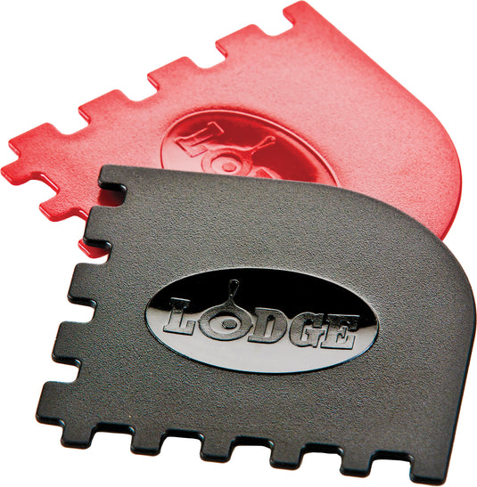 Lodge 2 Pan Scrapers Set - Essential Kitchen Tool for Easy Cleaning