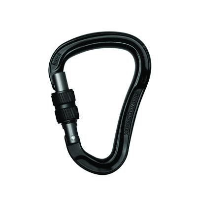 Singing Rock Bora HMS SG Anodized Black - Premium Climbing Carabiner for Safety and Durability