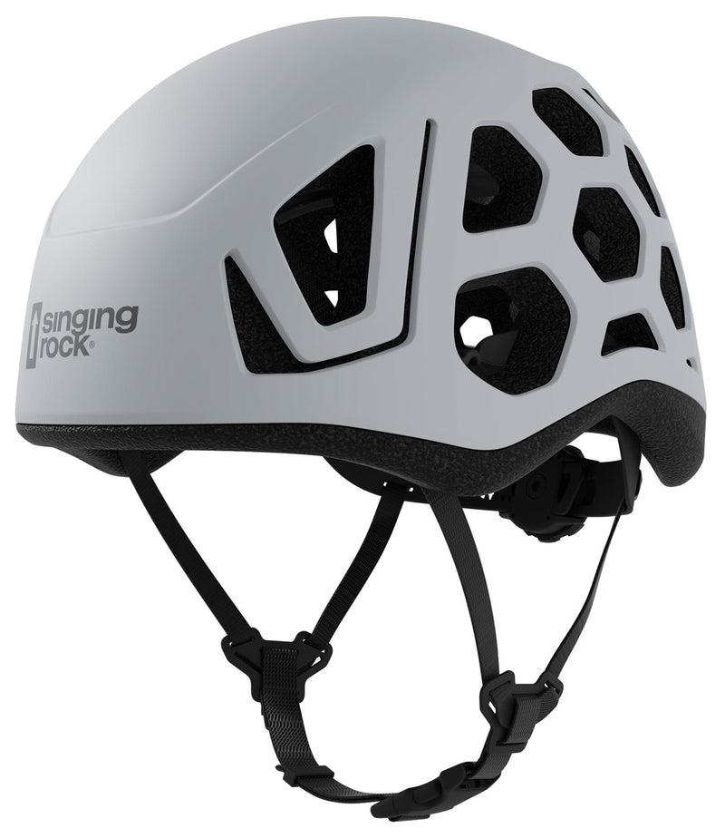 Load image into Gallery viewer, Singing Rock Hex Helmet L - Ice White: Stay Safe and Stylish on Your Adventures
