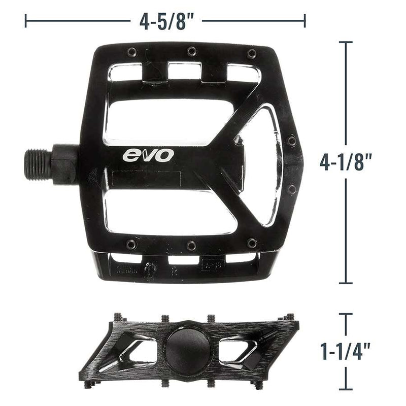 Load image into Gallery viewer, EVO Freefall DX Platform pedals, Removable pins, Black
