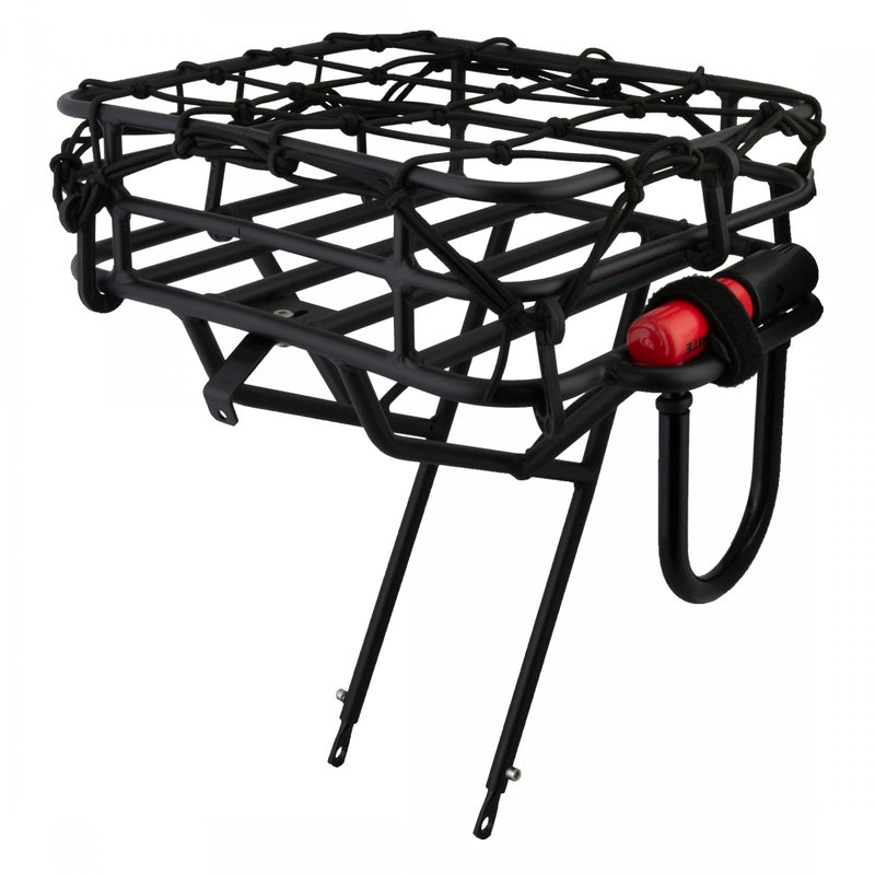 Load image into Gallery viewer, Origin8 Rush Messenger Front Basket Rack Front Axle Mount 26`/27.5`/29`/700c
