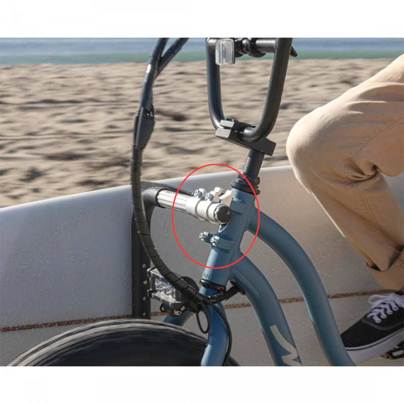 Load image into Gallery viewer, Moved By Bikes E-Bike Surf Rack Longboard Carrier Frame Boss Boards up to 12ft Black
