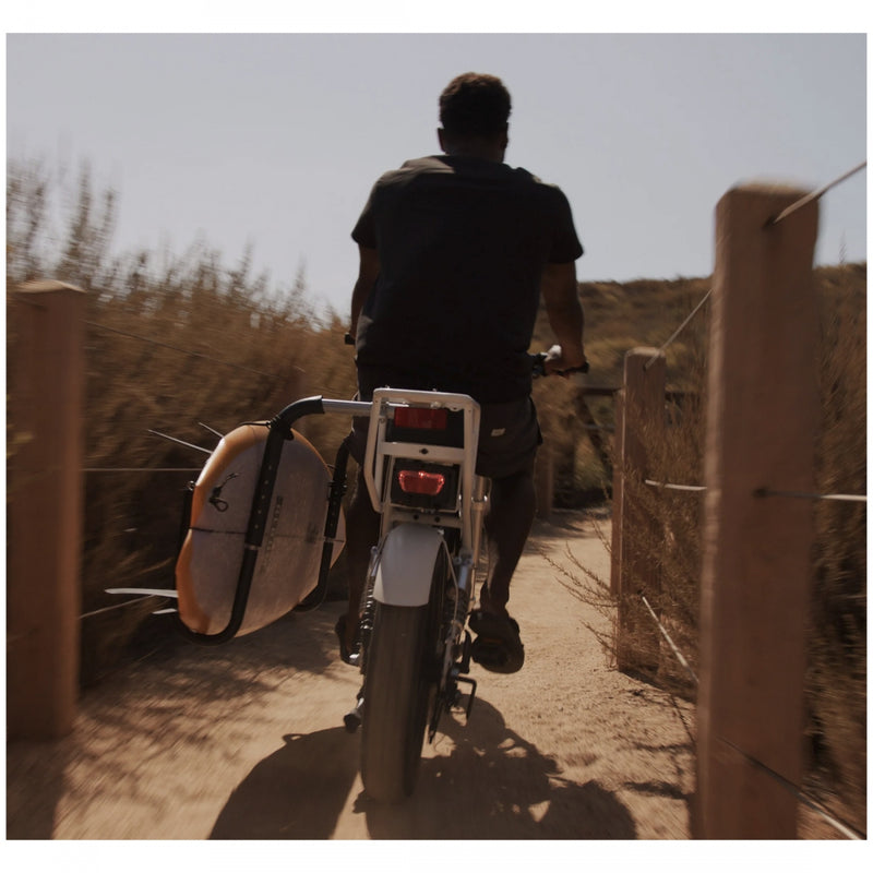 Load image into Gallery viewer, Moved By Bikes Dual Sport Racks Surfboard Carrier Bolt-on Short and Longboards Black
