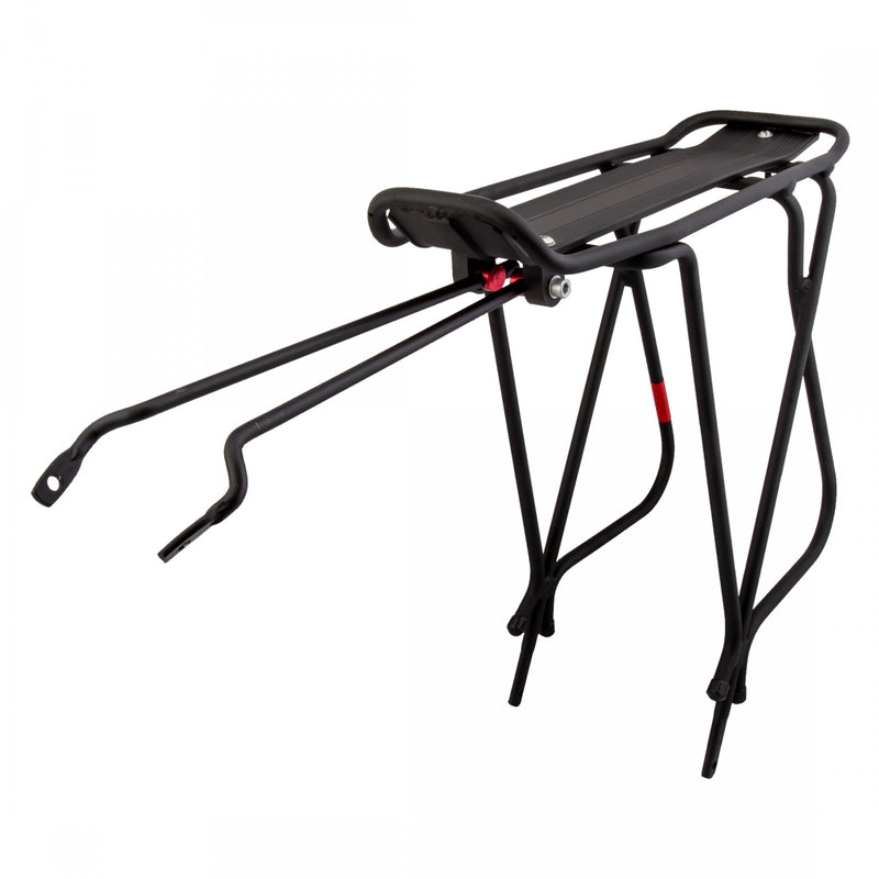 Load image into Gallery viewer, Axiom Journey Tubular Rear Rack Alloy Black Bicycle Adjustable Cargo Carrier
