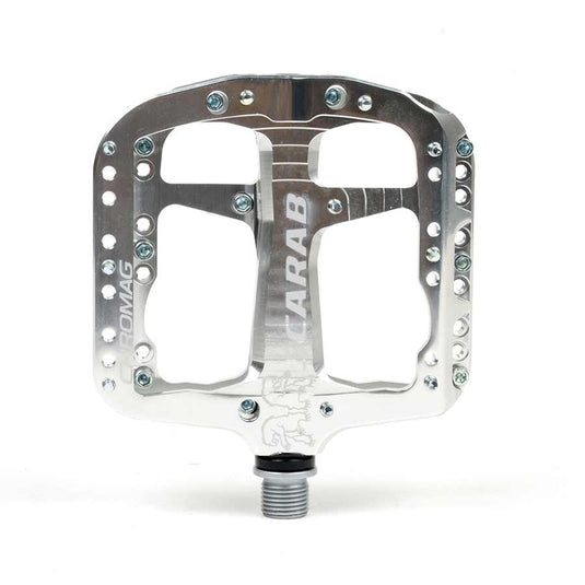 Chromag Scarab Platform pedals, Bushing and sealed bearings, Aluminium body, Silver