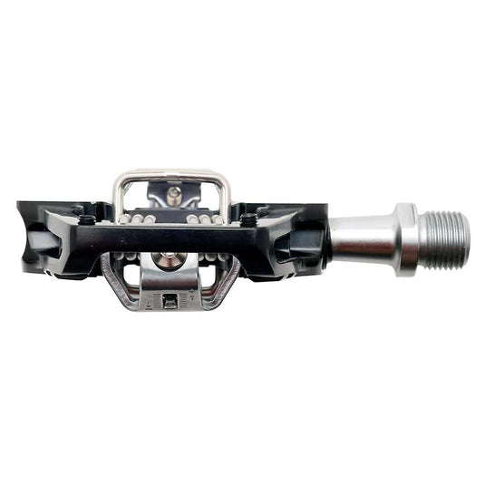 HT Pedals GT1 Clipless Platform Pedals, CrMo - Black/Silver