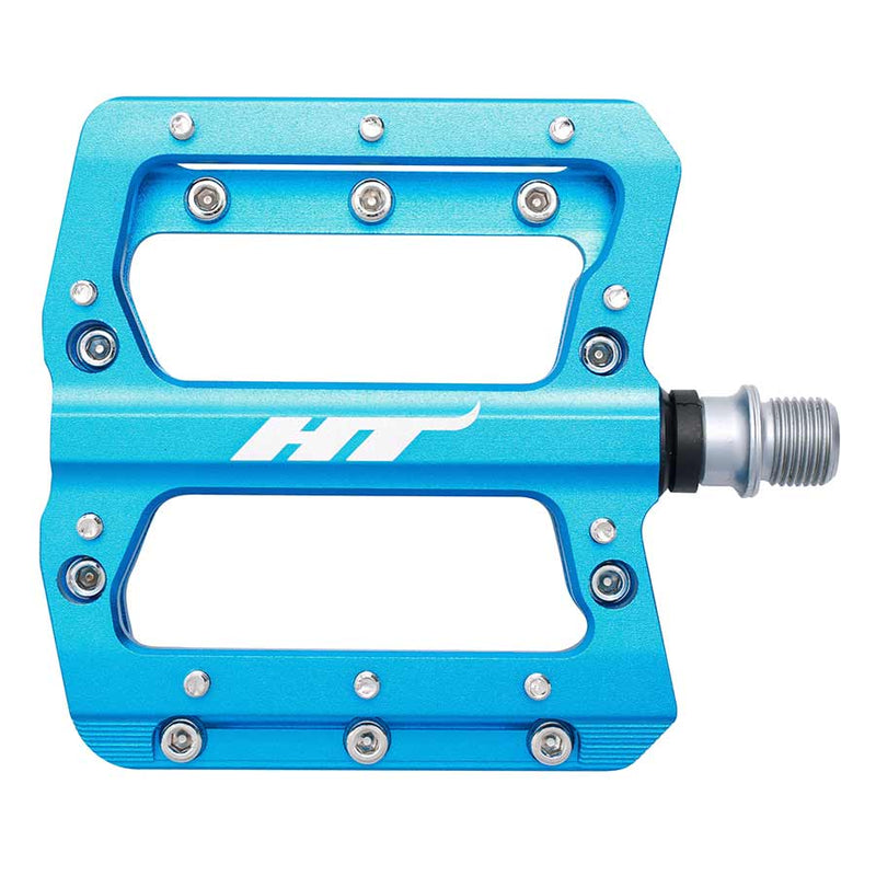 Load image into Gallery viewer, HT-Components-AN14A-Nano-Pedals-Flat-Platform-Pedals-Aluminum-Chromoly-Steel-PD4922-Bicycle-Pedals

