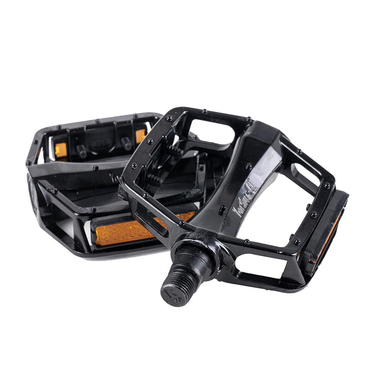 Load image into Gallery viewer, PWR Dually Pedals Body: Alloy, Spindle: Steel, 9/16'', Black
