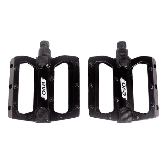 EVO Freefall Alloy Platform Pedals, Body: Aluminum, Spindle: Steel, 9/16'', Black