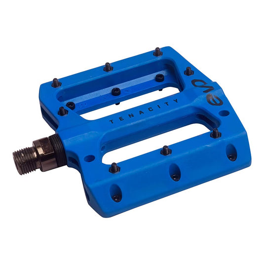 EVO Tenacity Platform Pedals, Body: Nylon, Spindle: Cr-Mo, 9/16'', Blue, Pair