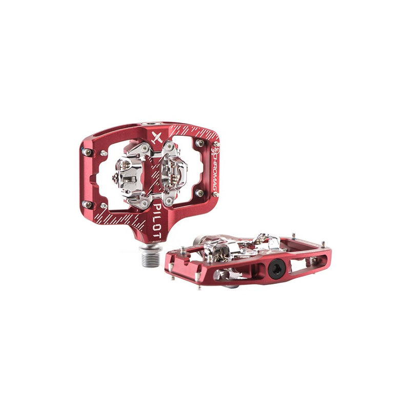 Load image into Gallery viewer, Chromag Pilot Pedals - Dual Sided Clipless, 9/16", Red, Regular
