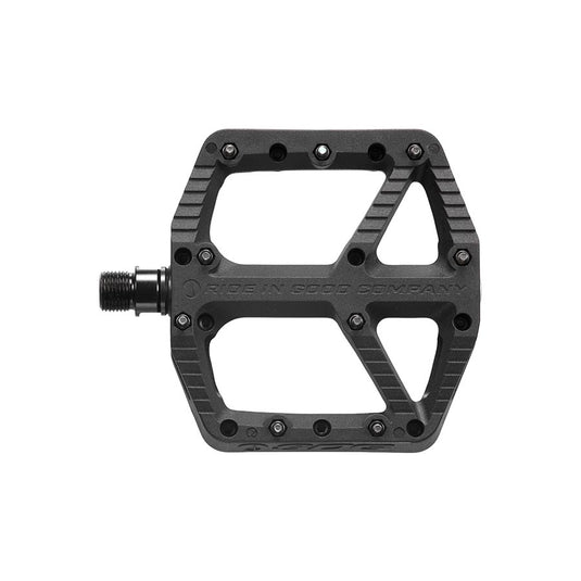 SDG Comp Platform Pedals 9/16" Chromoly Axle Composite Body Removable Pins Black