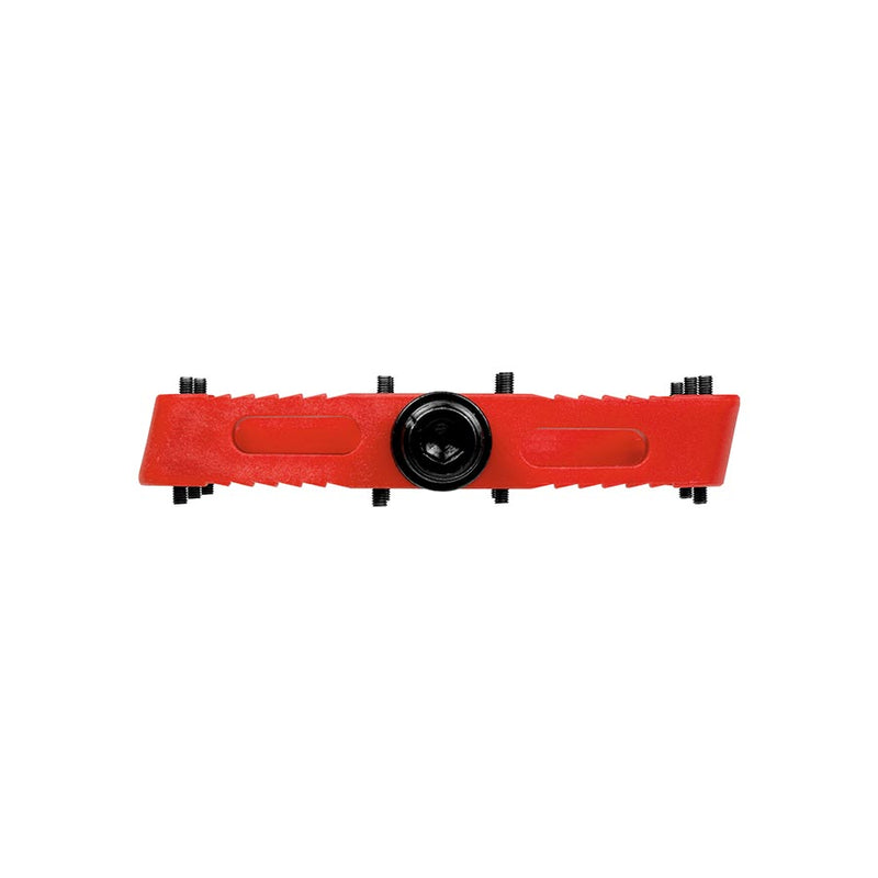 Load image into Gallery viewer, SDG Comp Platform Pedals 9/16" Chromoly Axle Composite Body Removable Pins Red
