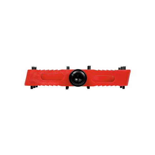 SDG Comp Platform Pedals 9/16" Chromoly Axle Composite Body Removable Pins Red
